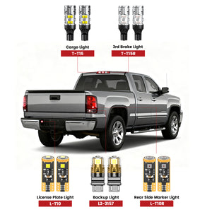 Lasfit rear led bulbs for 2007-2013 GMC Sierra 1500