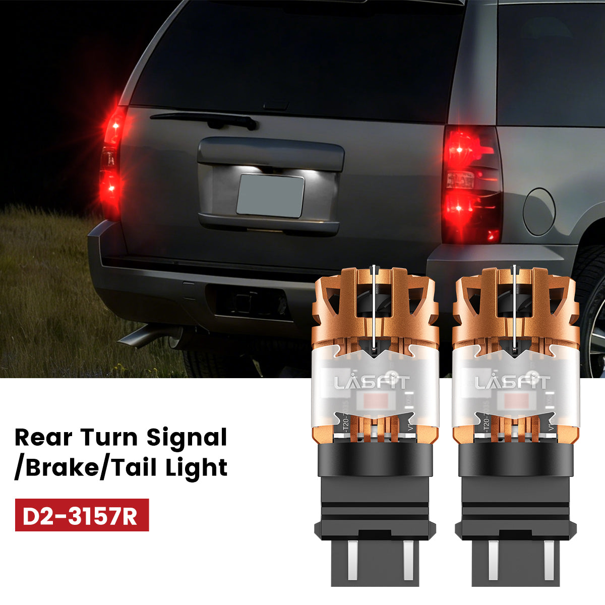 Lasfit 3157 led rear turn signal/brake/tail light fit for 2007-2014 Chevrolet Tahoe 