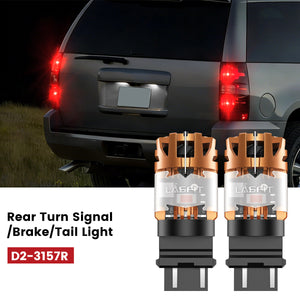 Lasfit 3157 led rear turn signal/brake/tail light fit for 2007-2014 Chevrolet Tahoe 
