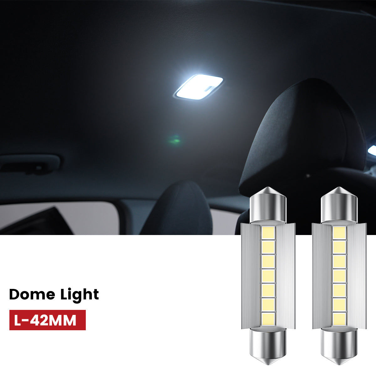 Lasfit 42MM led dome light fit for 2007-2014 Chevrolet Tahoe 