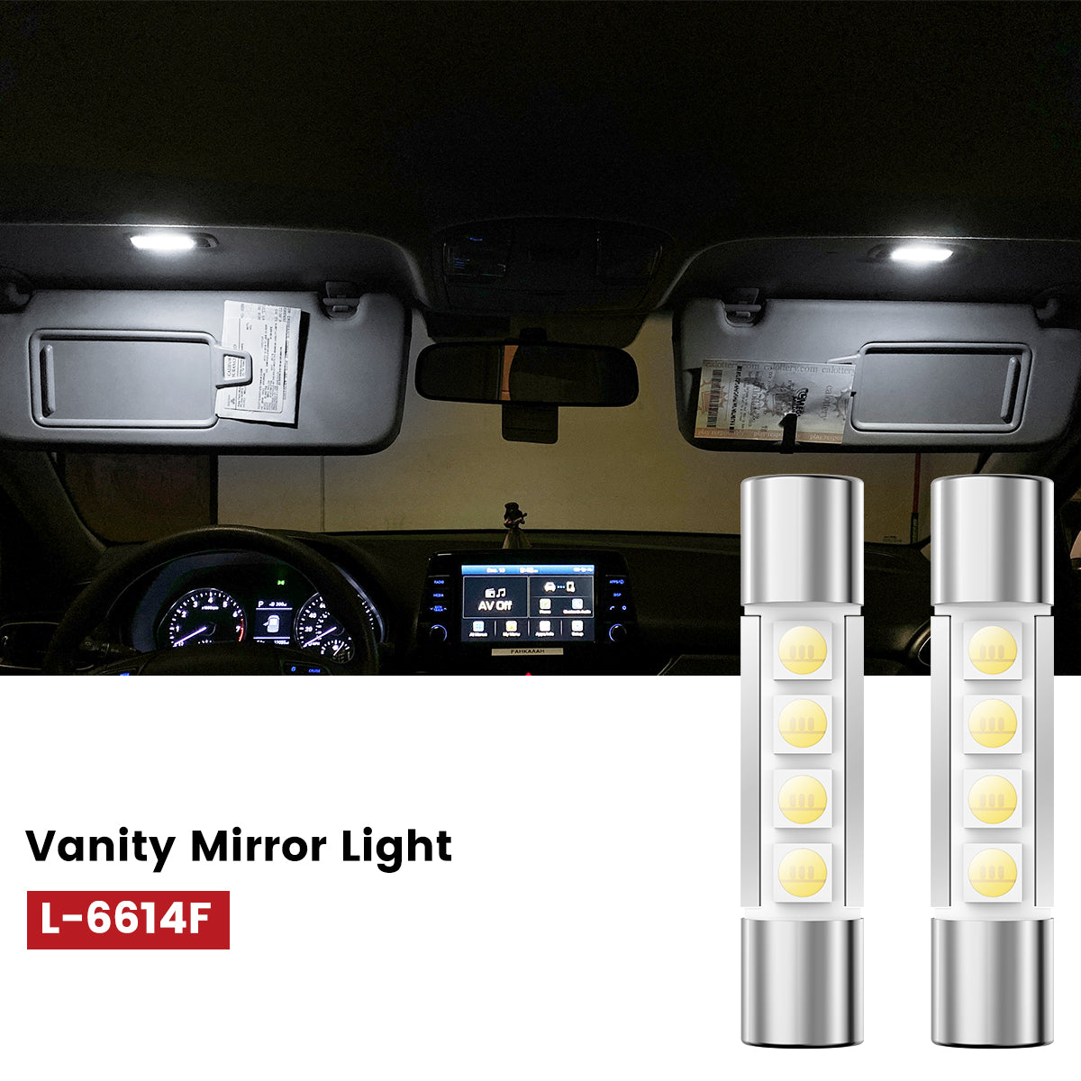 Lasfit 6614f led vanity mirror light fit for 2007-2014 Chevrolet Tahoe 