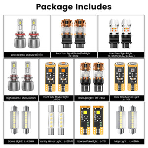 Lasfit combo package led bulbs for 2007-2014 Chevrolet Tahoe Hybrid