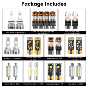 Lasfit combo package led bulbs for 2007-2014 Chevrolet Tahoe LS