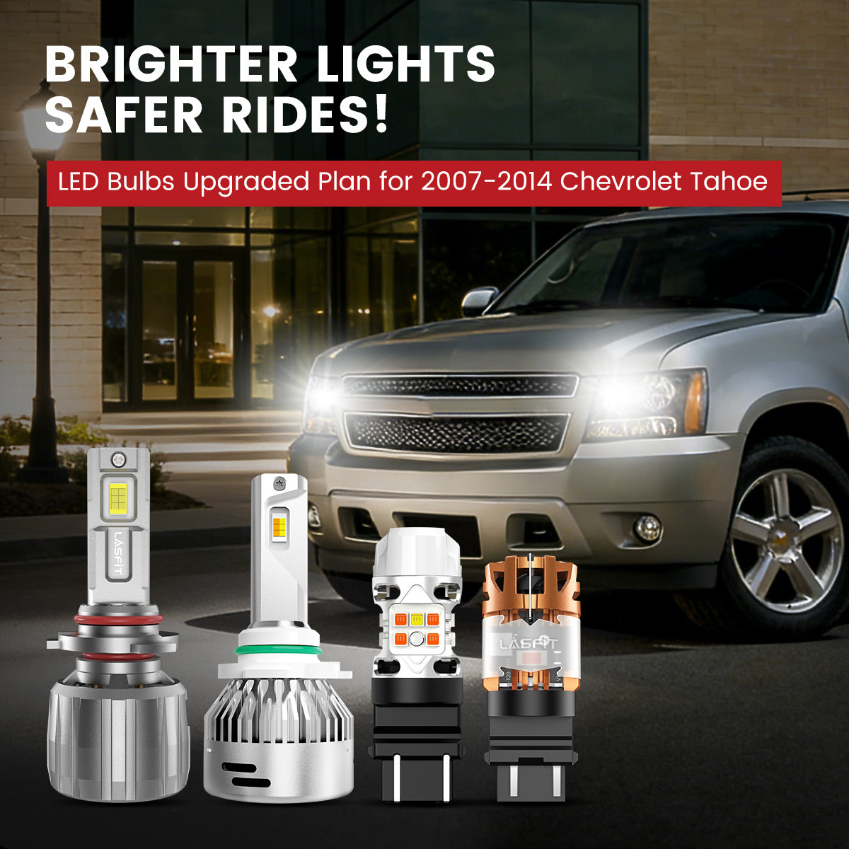 Lasfit LED Bulbs for 2007-2014 Chevrolet Tahoe