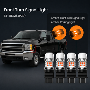 Fit for 2007-2026 Chevrolet Silverado 2500HD 3500HD LED Front Turn Signal Bulbs