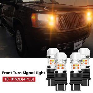 Lasfit 7443 led front turn signal light fit for 2007-2014 GMC Sierra 2500 3500 