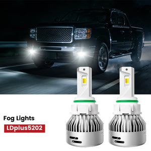 Lasfit 5202 led fog lights fit for 2007-2014 GMC Sierra 2500 3500