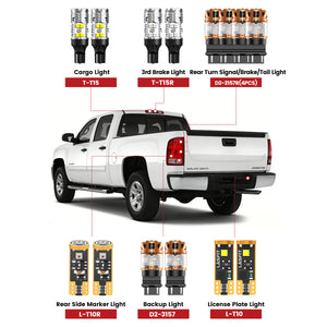 Lasfit led bulbs for 2007-2014 GMC Sierra 2500 3500