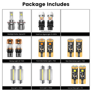 Lasfit combo package led bulbs for 2007-2014 GMC Yukon Hybrid