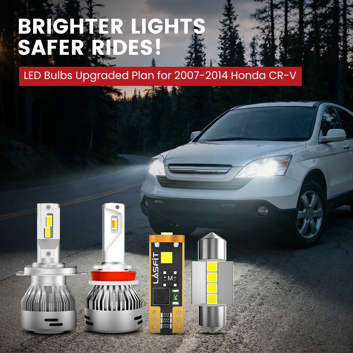 Lasfit LED Bulbs for 2007-2014 Honda CR-V