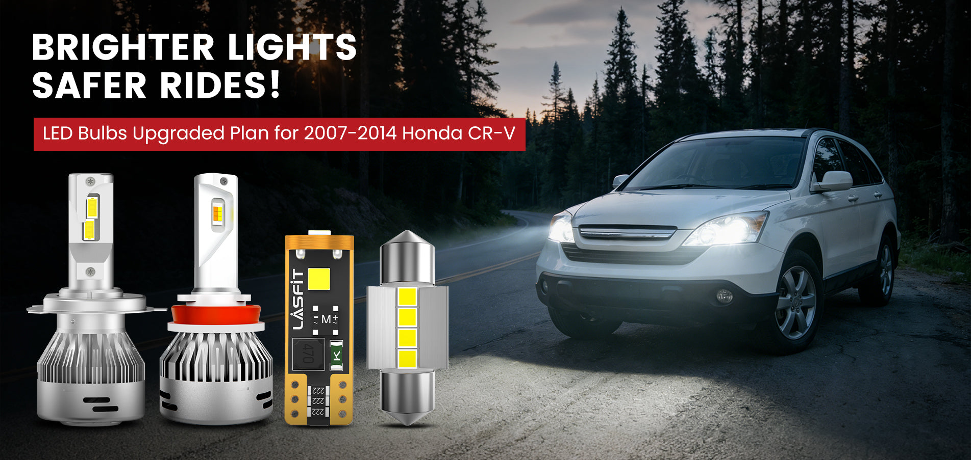 Lasfit LED Bulbs for 2007-2014 Honda CR-V