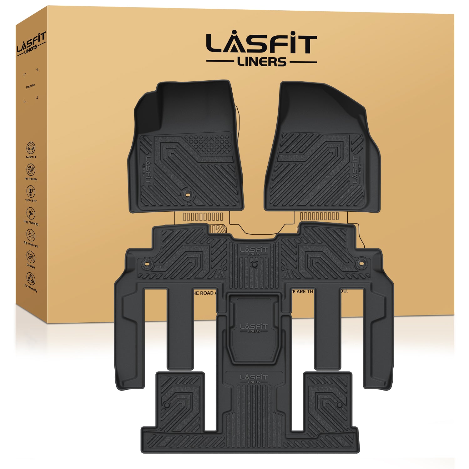 GMC Acadia Floor Mats - Custom Fit, All-Weather, Eco-friendly TPE
