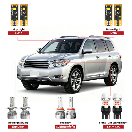 Lasfit led bulbs for 2008-2010 Toyota Highlander