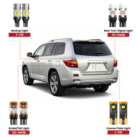 Lasfit led bulbs for 2008-2010 Toyota Highlander