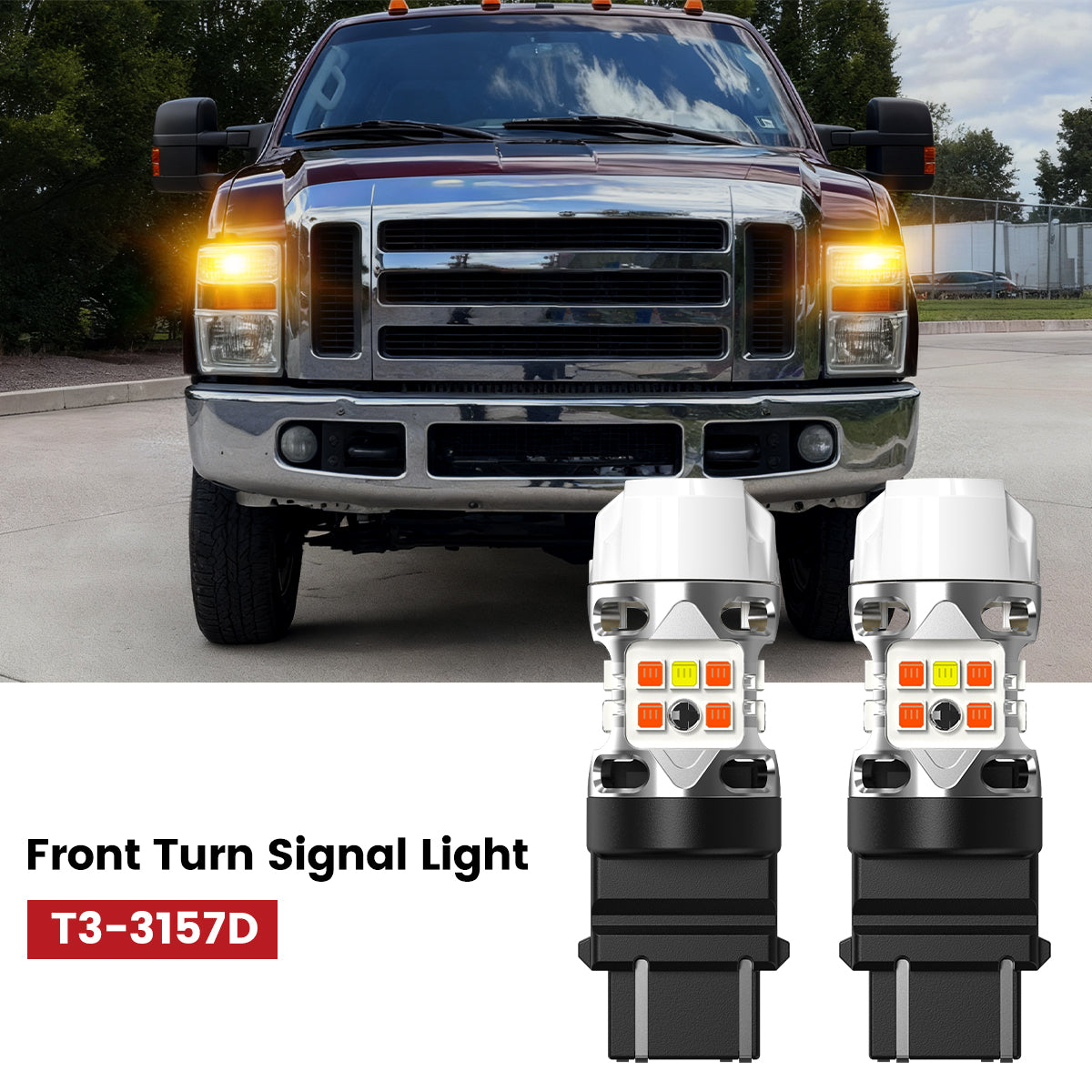 Lasfit led front turn signal bulbs for 2008-2010 Ford F-250 F-350