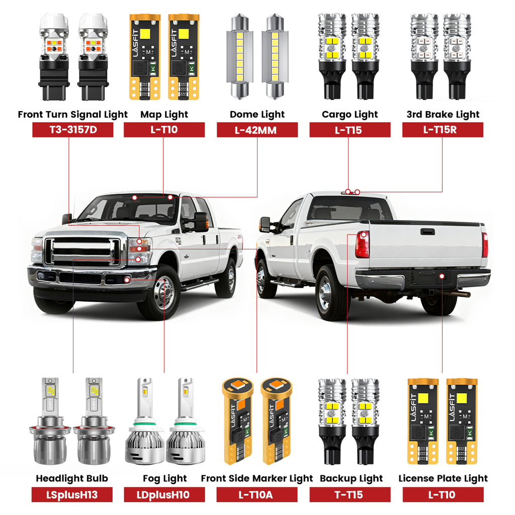 2010 dodge charger fog light bulb size 2008-2010 Ford F-250 F-350 LED Bulbs