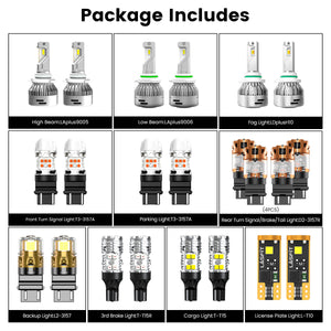Lasfit combo package led bulbs for 2008-2012 Chevrolet Colorado W/  Fog Light