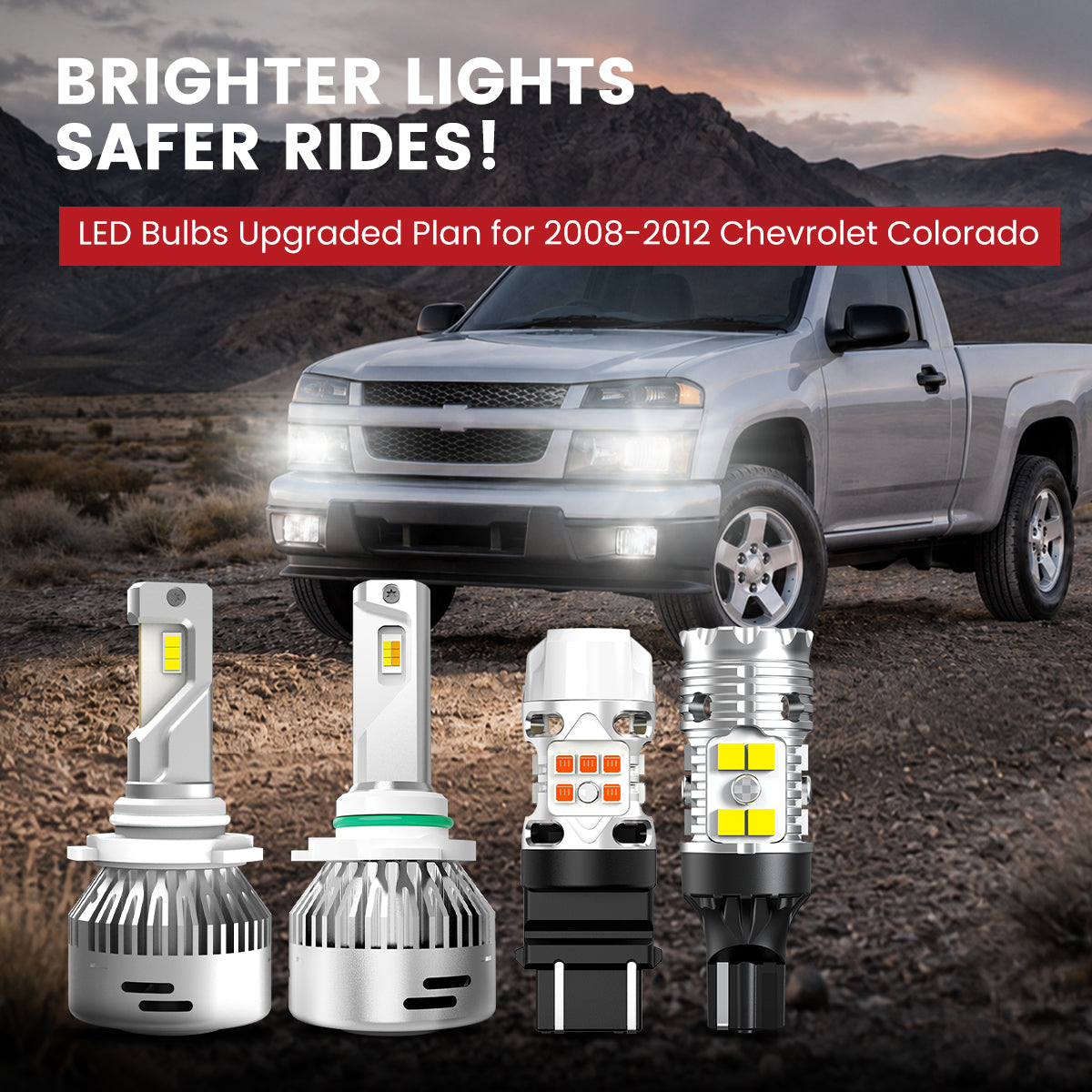 Lasfit LED Bulbs for  2008-2012 Chevrolet Colorado