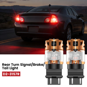 Lasfit 3157 led rear turn signal/brake/tail light fit for 2008-2012 Chevrolet Malibu 