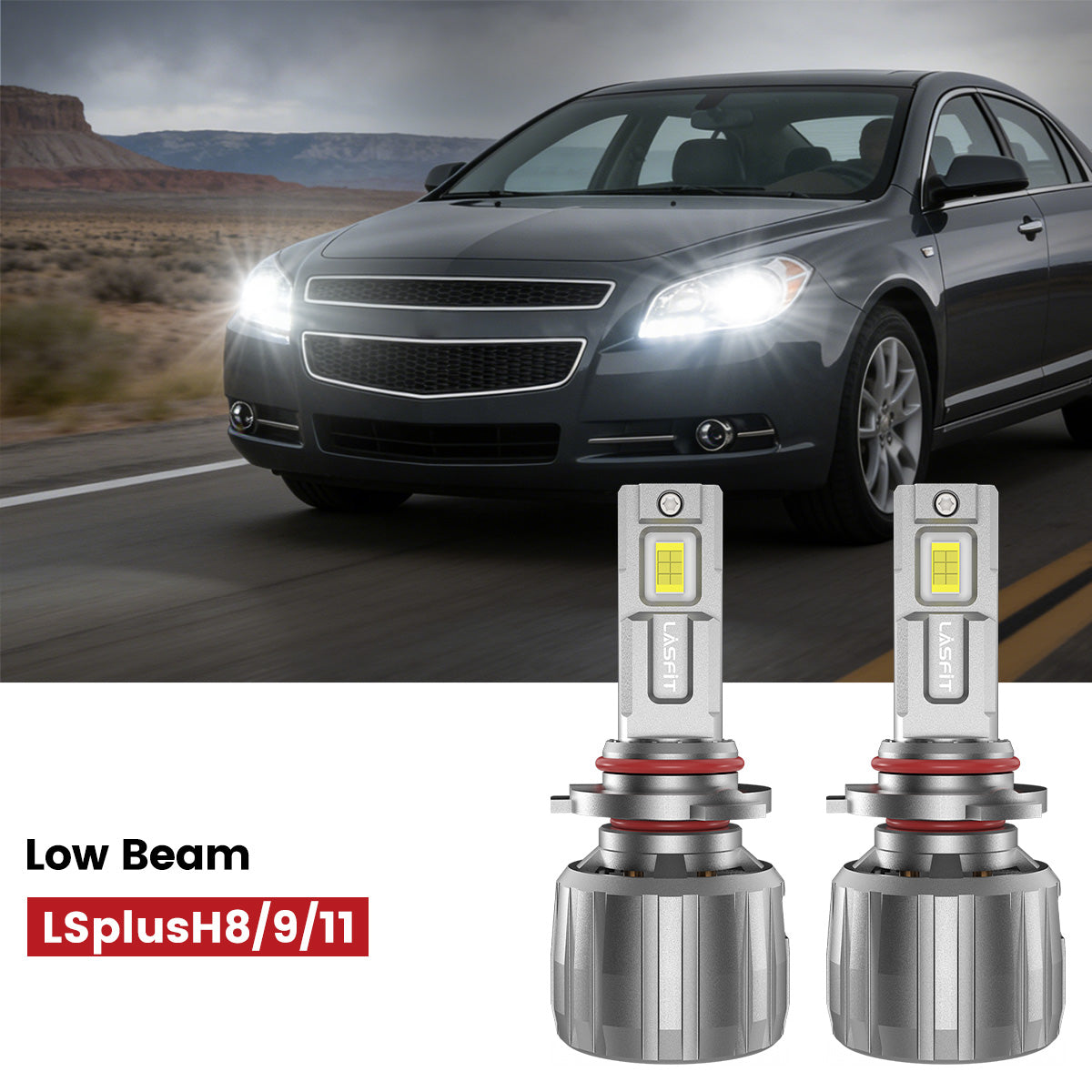 Lasfit H11 led low beam fit for 2008-2012 Chevrolet Malibu 