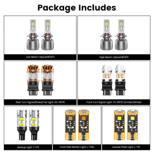 Lasfit combo package led bulbs for 2008-2012 Chevrolet Malibu LS/1LT/2LT/3LT