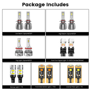 Lasfit combo package led bulbs for 2008-2012 Chevrolet Malibu LTZ