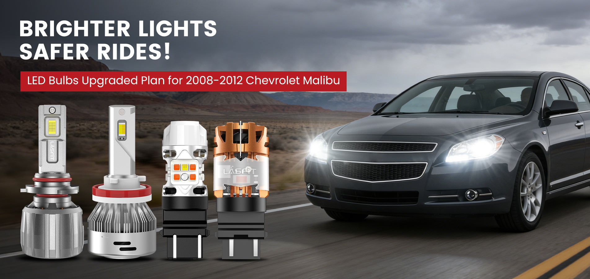 Lasfit LED Bulbs for 2008-2012 Chevrolet Malibu