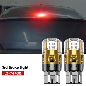 Lasfit 7443 led 3rd brake lights fit for 2008-2012 Honda Accord 