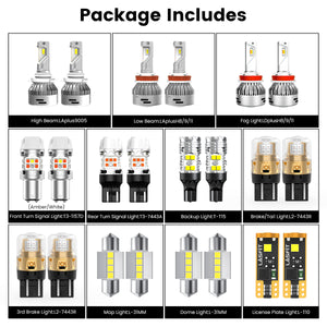 Lasfit combo package led bulbs for 2008-2012 Honda Accord Coupe W/ Fog Lights