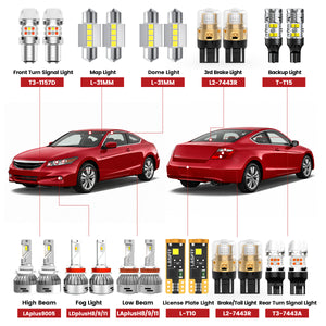 Lasfit led bulbs for 2008-2012 Honda Accord Coupe