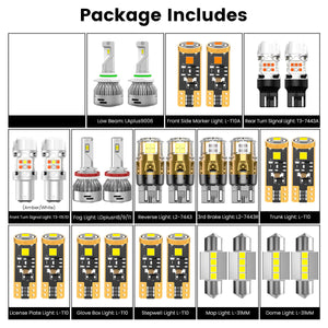 Lasfit combo package led bulbs for 2008-2012 Honda Accord  EX V-6/EX-L V-6