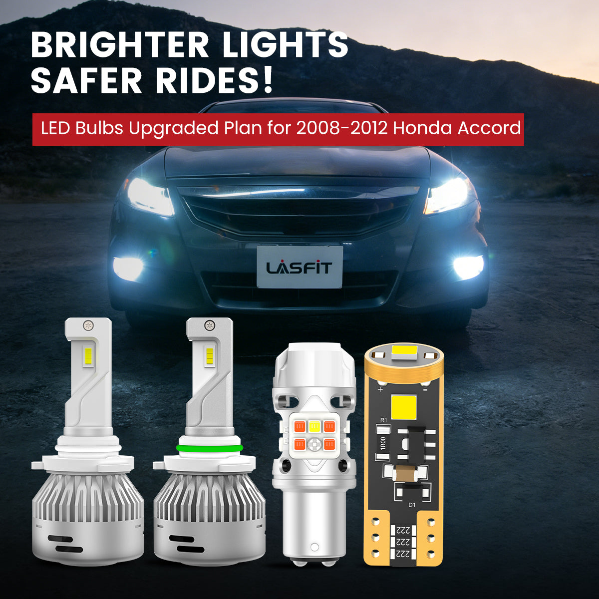 Lasfit LED Bulbs for 2008-2012 Honda Accord