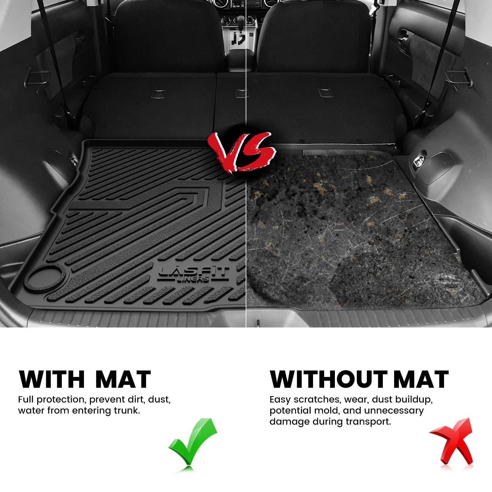 Fit for 2008-2012 Scion xB Floor Mats or Cargo Mat