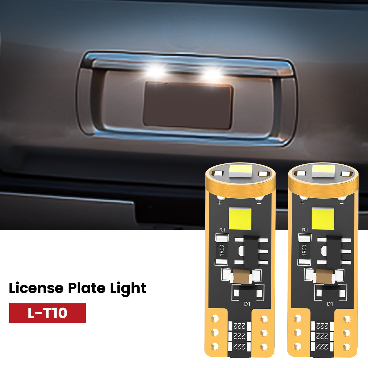 Lasfit 168 led license plate light fit for 2008-2017- Toyota Sequoia