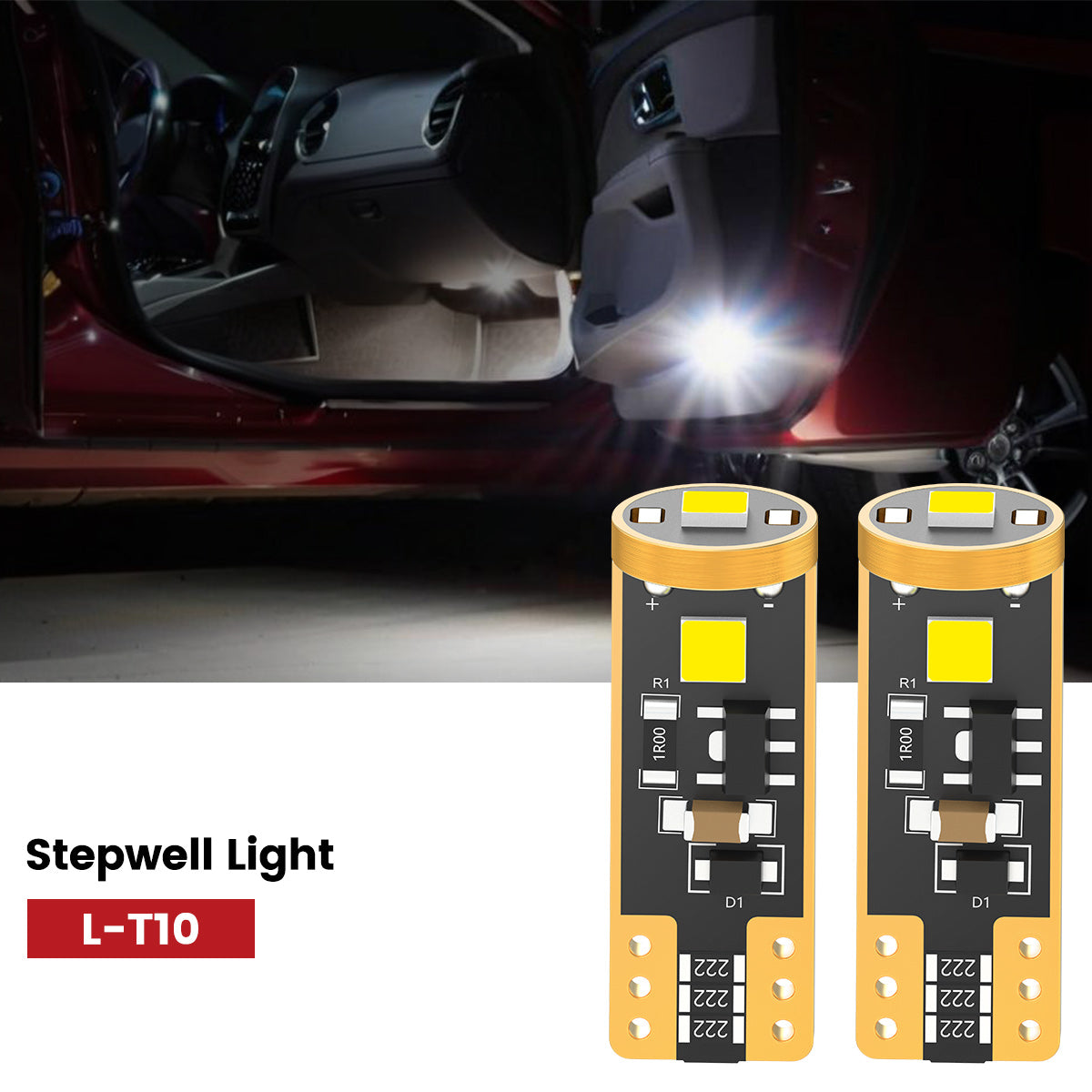 Lasfit 168 led stepwell light fit for 2008-2017- Toyota Sequoia