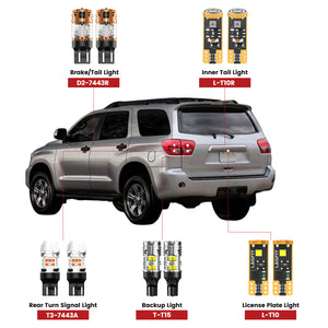 Lasfit rear led bulbs for 2008-2017 Toyota Sequoia