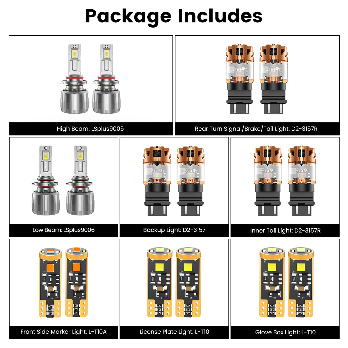 Combo Sets for 2009-2010 Dodge Journey The Brightest LED Bulbs Upgrade