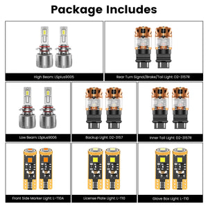Lasfit combo package led bulbs for 2009-2010 Dodge Journey W/o Fog Lights