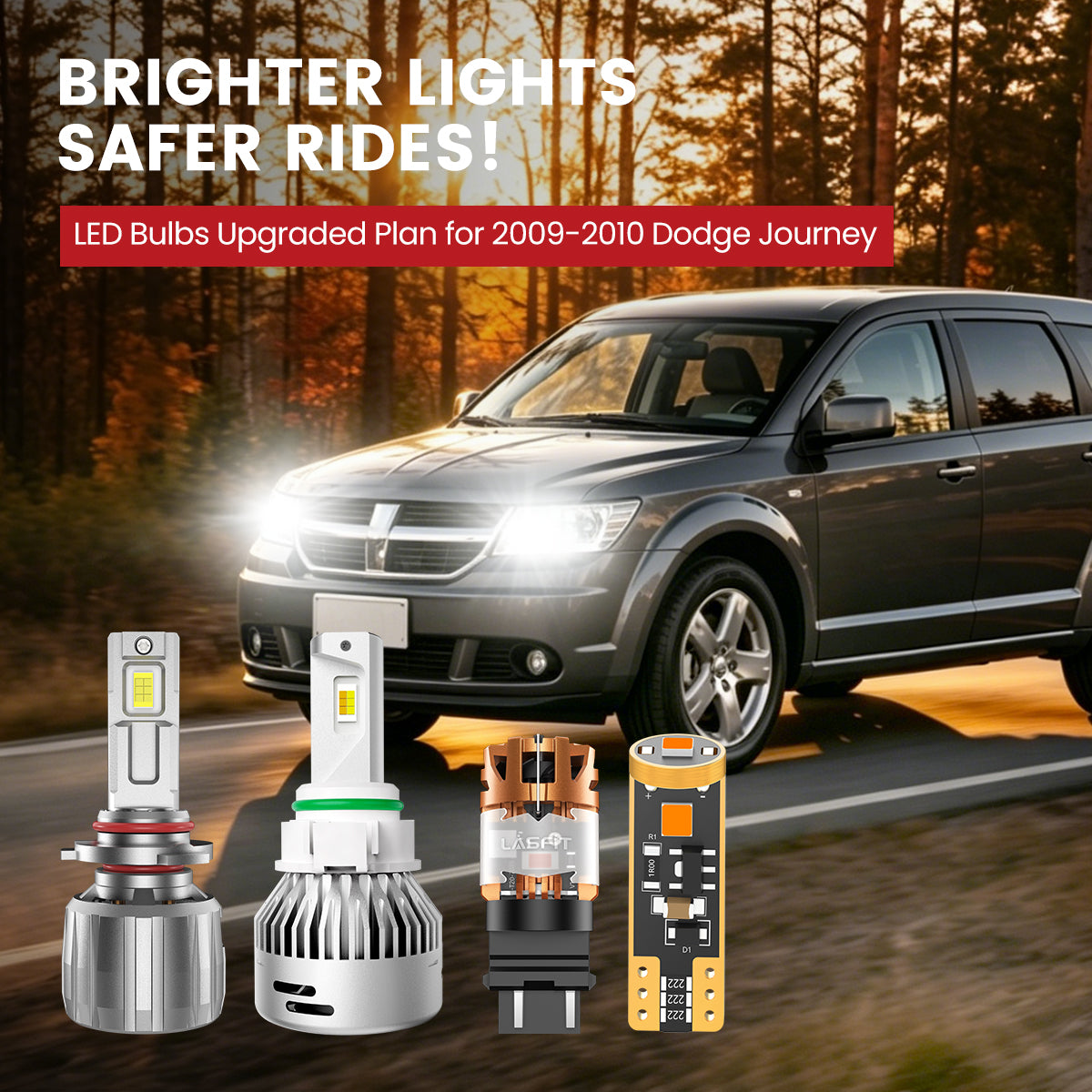 Lasfit LED Bulbs for 2009-2010 Dodge Journey