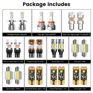 Lasfit combo package led bulbs for 2009-2013 Honda Fit Base