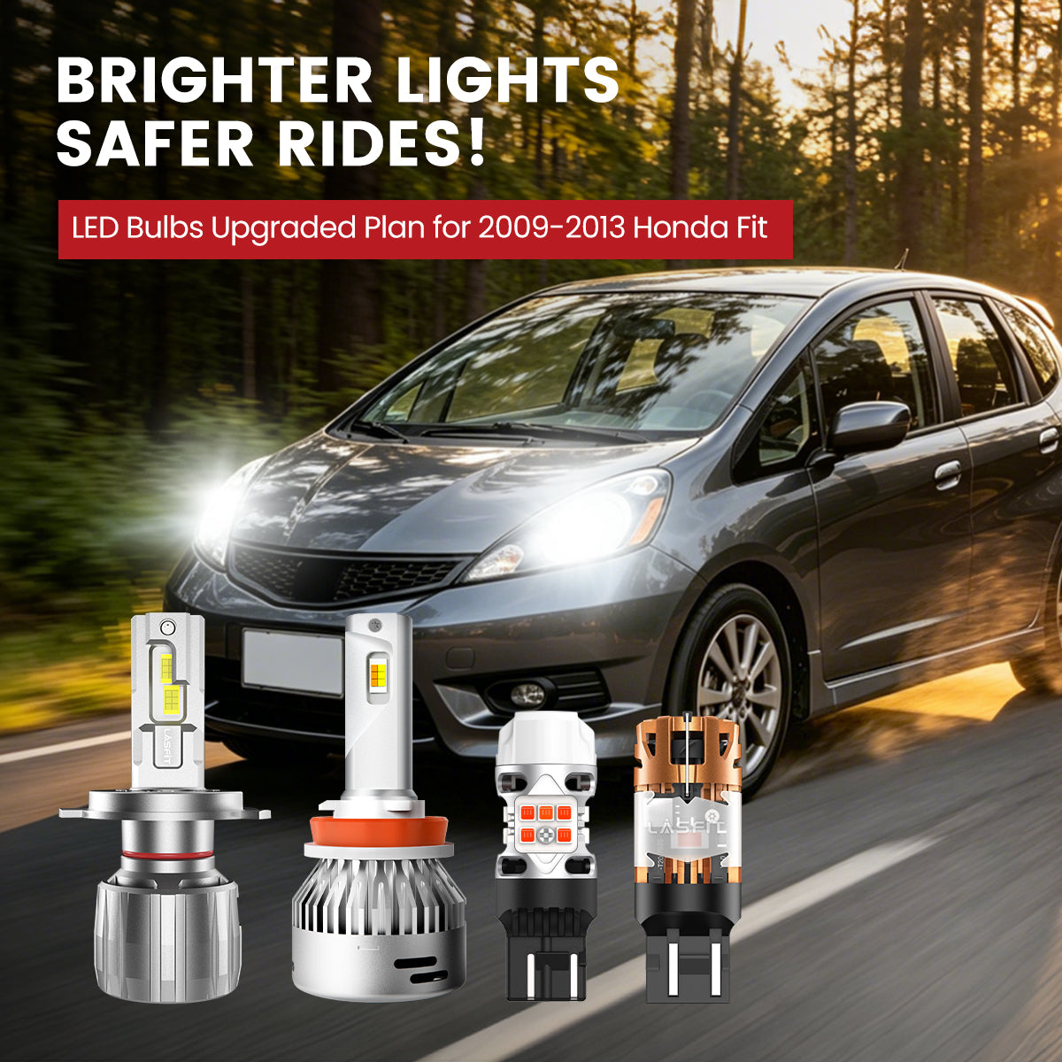 Lasfit LED Bulbs for 2009-2013 Honda Fit