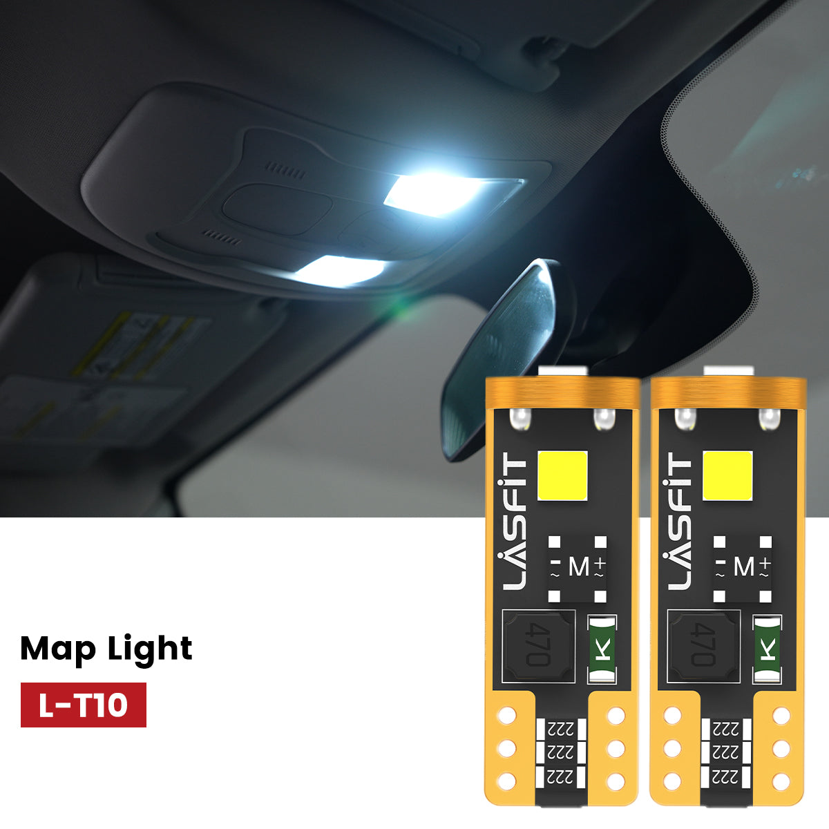 Lasfit 168 led map lights fit for 2009-2013 Toyota Corolla 