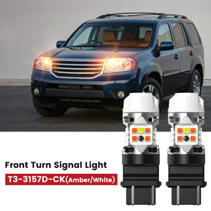 Lasfit 3157 led front turn signal lights fit for 2009-2015 Honda Pilot