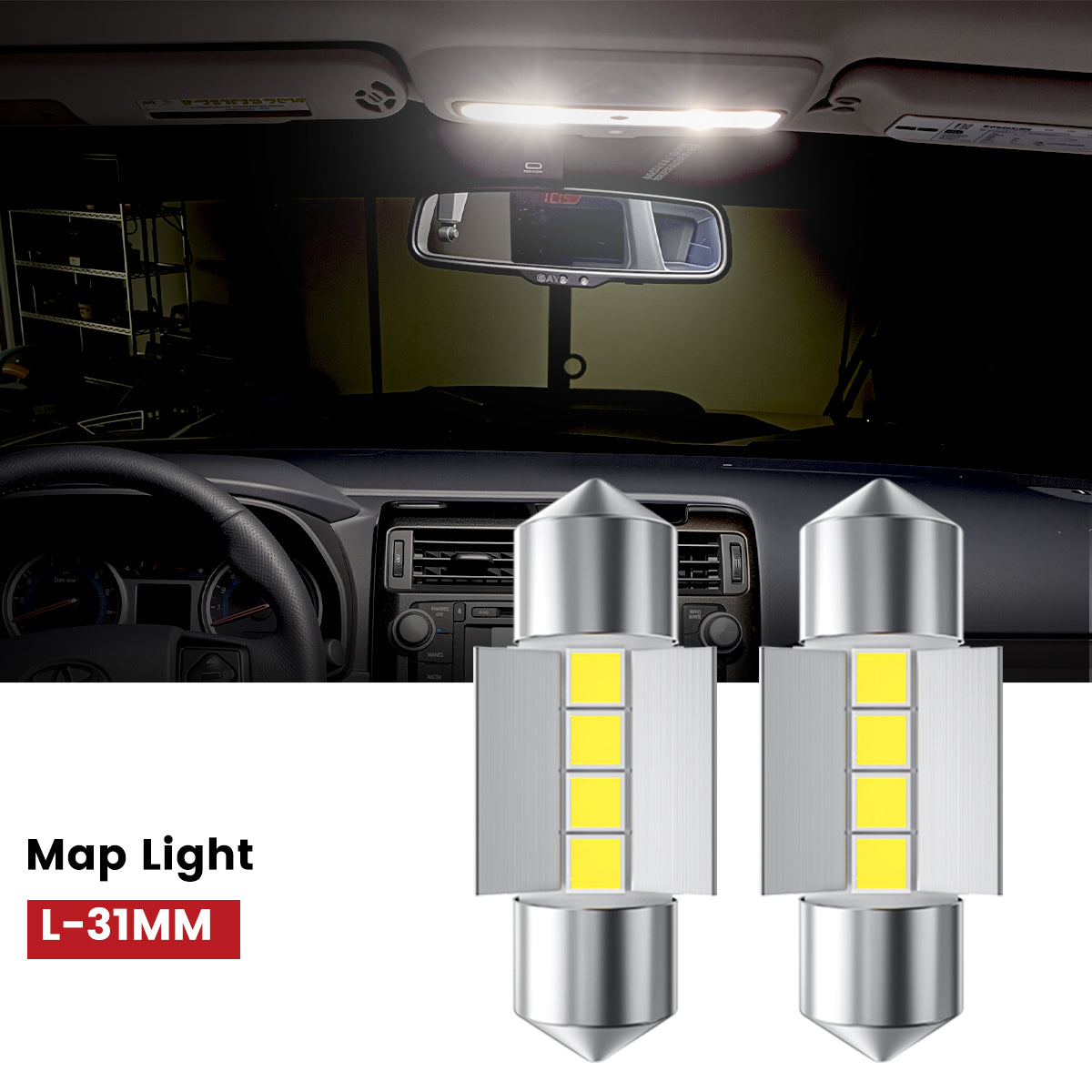 Lasfit 31MM led map lights fit for 2009-2015 Honda Pilot 