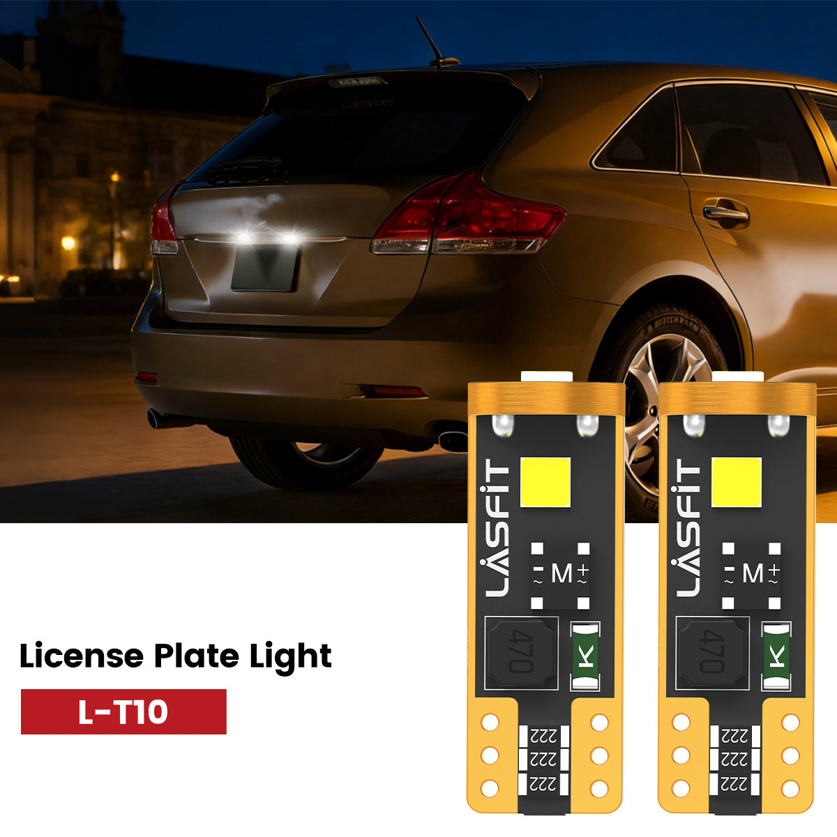 Lasfit 168 led license plate light fit for 2009-2015 Toyota Venza