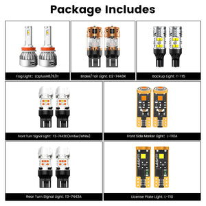 Lasfit combo package led bulbs for 2009-2015 Toyota Venza W/ HID Headlights