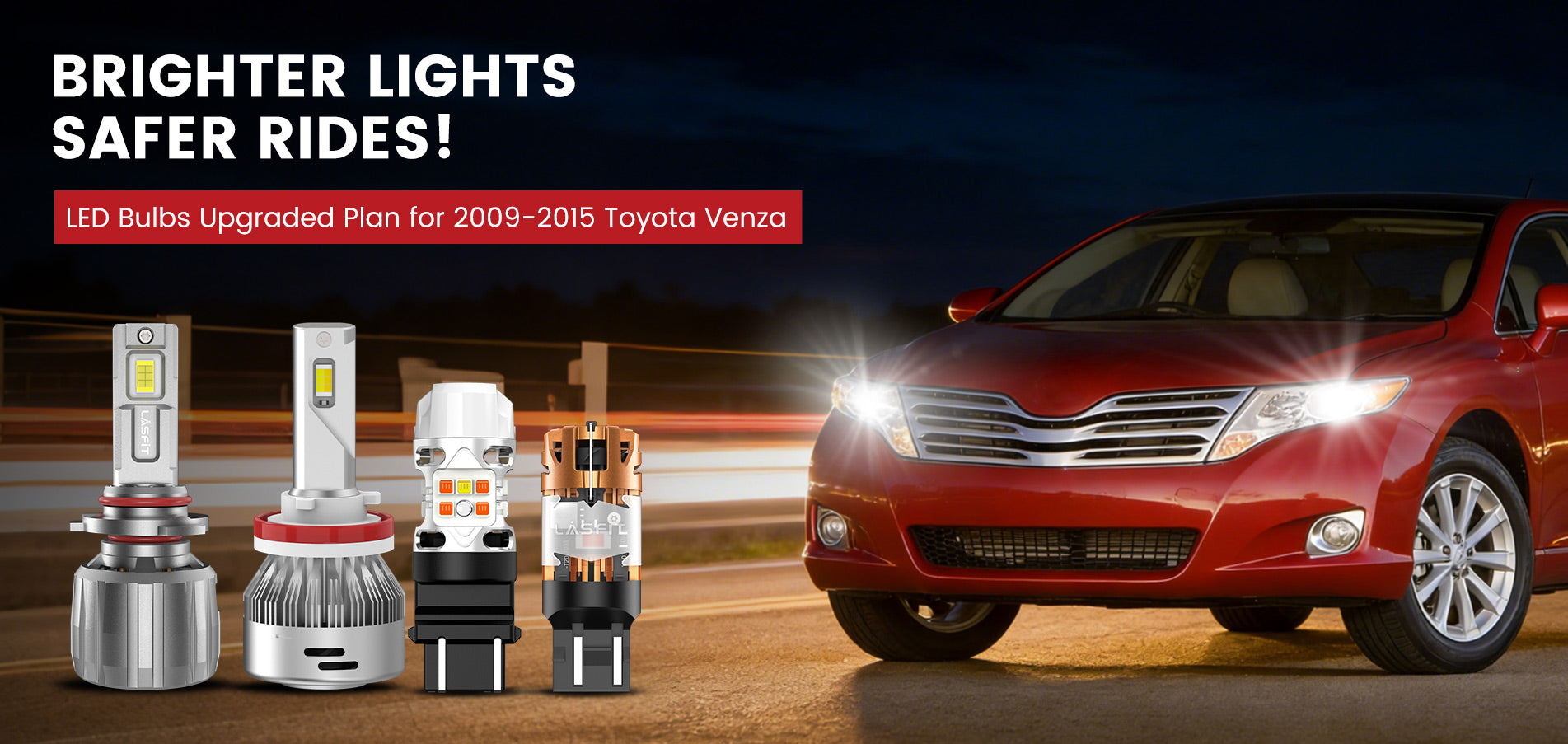 Lasfit LED Bulbs for 2009-2015 Toyota Venza