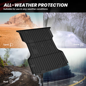 2009-2016 Ford F-250 F-350 F-450 6.75FT(81") Truck Bed Mat All Weather Protection