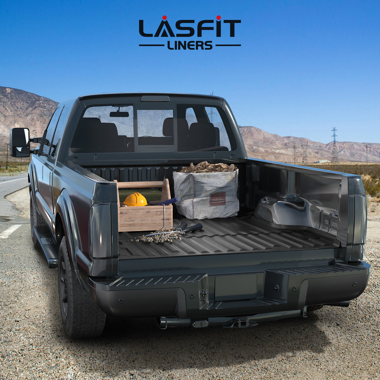 2009-2016 Ford F-250 F-350 F-450 6.75FT(81") Truck Bed Mat Scene
