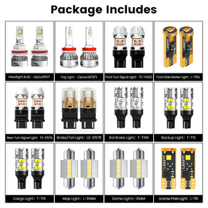 Lasfit combo package led bulbs for 2009-2021 nissan frontier DR/Pro-4X/SL